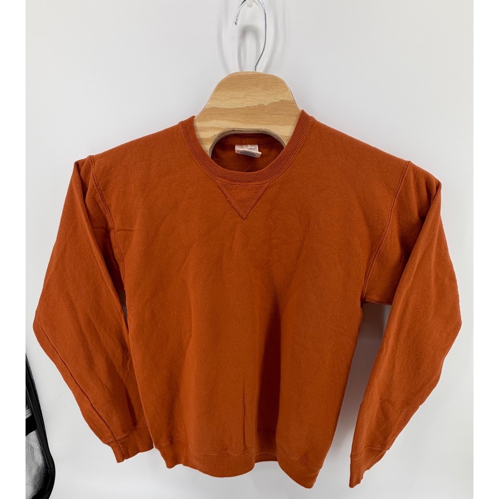 Comfort Wash Garment Dyed Crewneck Sweatshirt‎ Burnt Orange GDH400 Mens Small